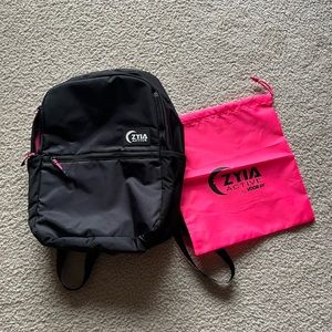 Zyia active backpack and drawstring bag